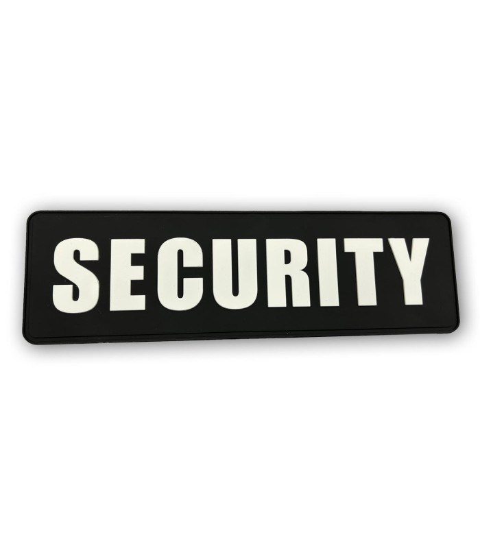Σήμα Security Πλάτης PVC 27 x 8 cm (Μαύρο - Άσπρο)