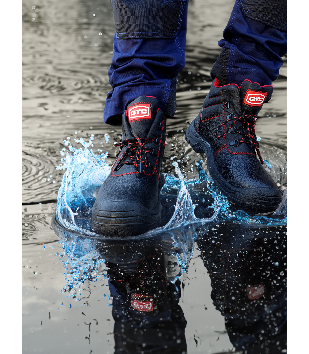 Μποτάκι χωρίς προστασία O2 αδιάβροχο μαύρο Νο.38 BWH101