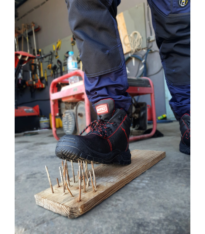 Μποτάκι δερμάτινο S3 αδιάβροχο μαύρο Νο.40 BSH102