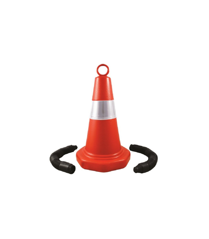 Κώνοι κυκλοφορίας 50cm πλαστικοί (ΡΕ) με ανακλαστικές λωρίδες