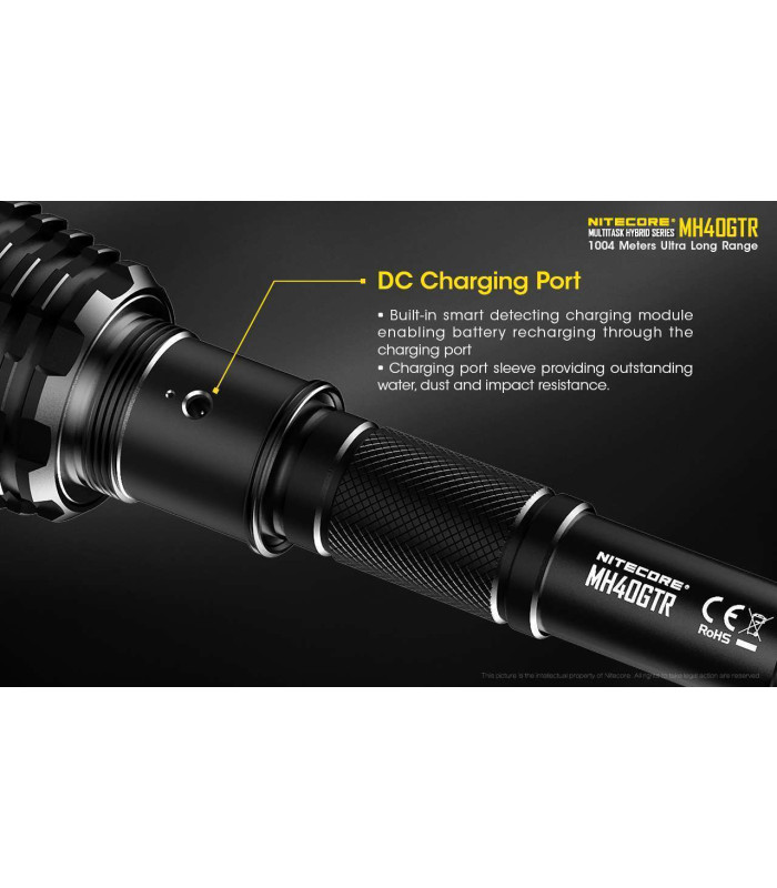 NITECORE MH40GTR 1200lm Rechargeable Flashlight | Sabotage Oddal