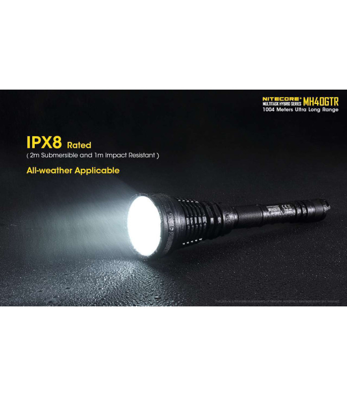 NITECORE MH40GTR 1200lm Rechargeable Flashlight | Sabotage Oddal