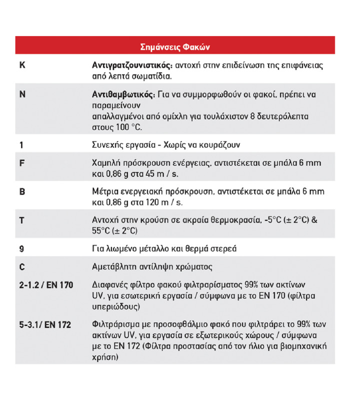 Γυαλιά/Μάσκα Εργασίας VISION για Προστασία με Μαύρους Φακούς V641