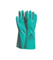 Γάντια χημικών H4009 νιτριλίου 09/L πράσινα
