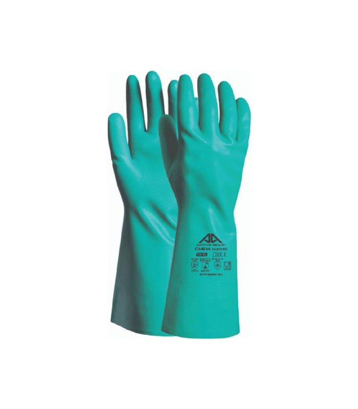 Γάντια χημικών H4011 νιτριλίου 11/XXL πράσινα