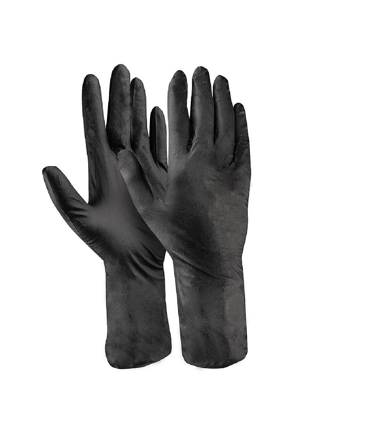 Γάντια μιας χρήσης nitrile μαύρα μακριά Dext 10/XL (κουτί των 100τεμ.) D3630