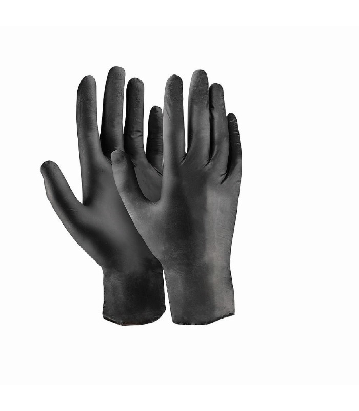 Γάντια μιας χρήσης nitrile μαύρα Dext 10/XL (κουτί των 100τεμ.) D3620