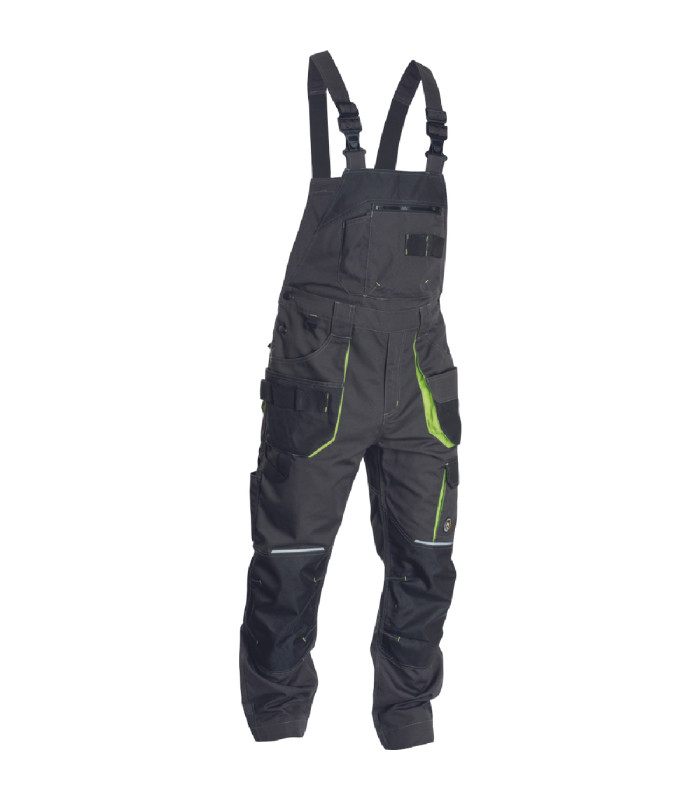 ΦΟΡΜΑ ΕΡΓΑΣΙΑΣ ΜΕ ΤΙΡΑΝΤΕΣ GREENDALE ΑΝΘΡΑΚΙ/ΛΑΙΜ 65%poly-35%cott, 270 g/m² No 48/M