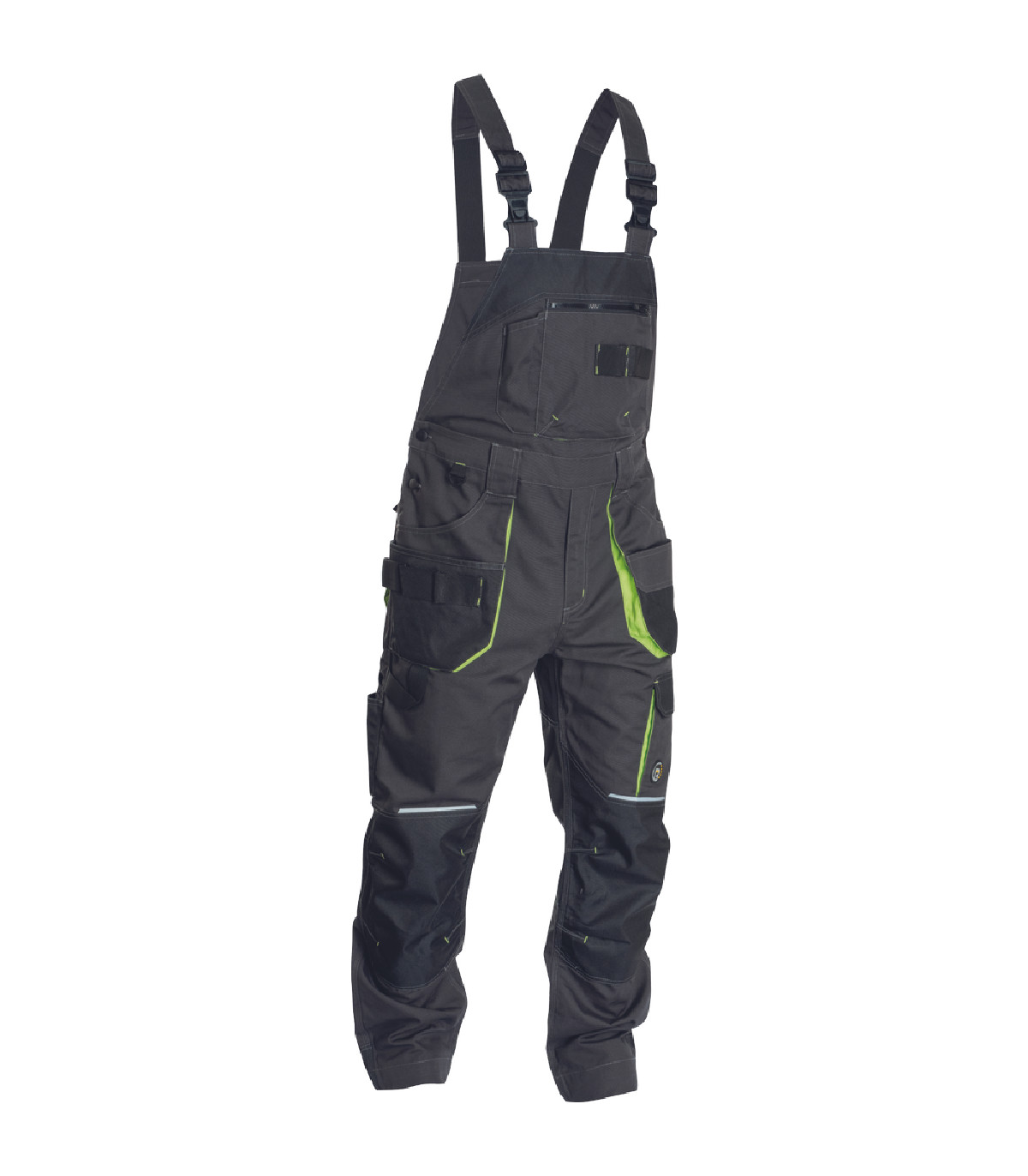 ΦΟΡΜΑ ΕΡΓΑΣΙΑΣ ΜΕ ΤΙΡΑΝΤΕΣ GREENDALE ΑΝΘΡΑΚΙ/ΛΑΙΜ 65%poly-35%cott, 270 g/m² No 48/M