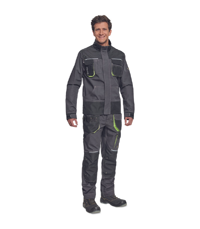 ΜΠΟΥΦΑΝ ΕΡΓΑΣΙΑΣ GREENDALE ΑΝΘΡΑΚΙ/ΛΑΙΜ 65%poly-35%cott, 270 g/m² No 52/L