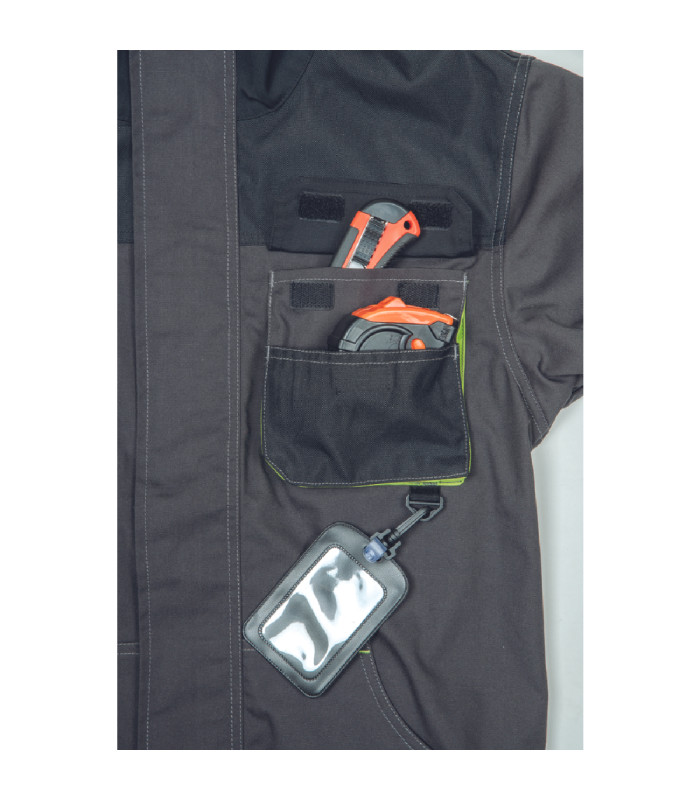 ΜΠΟΥΦΑΝ ΕΡΓΑΣΙΑΣ GREENDALE ΑΝΘΡΑΚΙ/ΛΑΙΜ 65%poly-35%cott, 270 g/m² No 56/XL