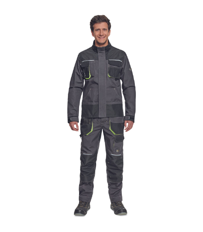 ΜΠΟΥΦΑΝ ΕΡΓΑΣΙΑΣ GREENDALE ΑΝΘΡΑΚΙ/ΛΑΙΜ 65%poly-35%cott, 270 g/m² No 58/XL