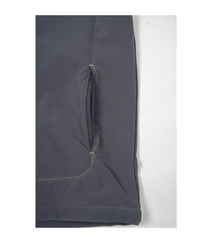 ΜΠΟΥΦΑΝ SOFTSHELL ΕΡΓΑΣΙΑΣ ΑΔΙΑΒΡΟΧΟ GREENDALE ΑΝΘΡΑΚΙ/ΛΑΙΜ 94%poly-6%elast, 320 g/m² 2XL