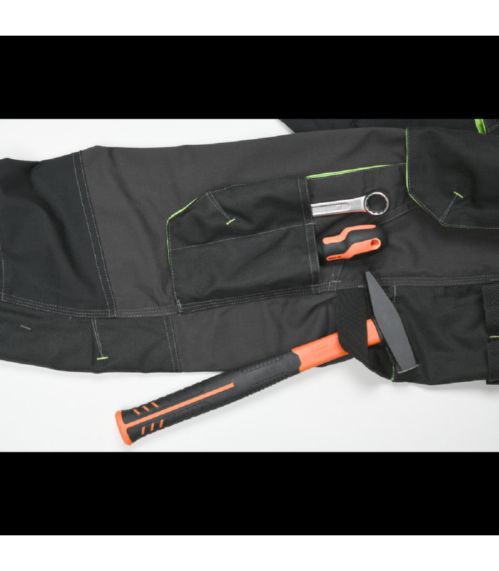 ΠΑΝΤΕΛΟΝΙ ΕΡΓΑΣΙΑΣ GREENDALE ΑΝΘΡΑΚΙ/ΛΑΙΜ 65%poly-35%cott, 270 g/m² No 56/XL