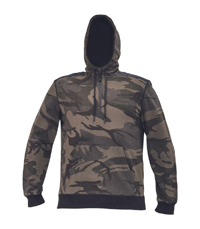 ΜΠΛΟΥΖΑ ΦΟΥΤΕΡ ΜΕ ΚΟΥΚΟΥΛΑ-HOODIE CRAMBE ΚΑΜΟΥΦΛΑΖ 65%poly-35%cott, 340 g/m² 3XL