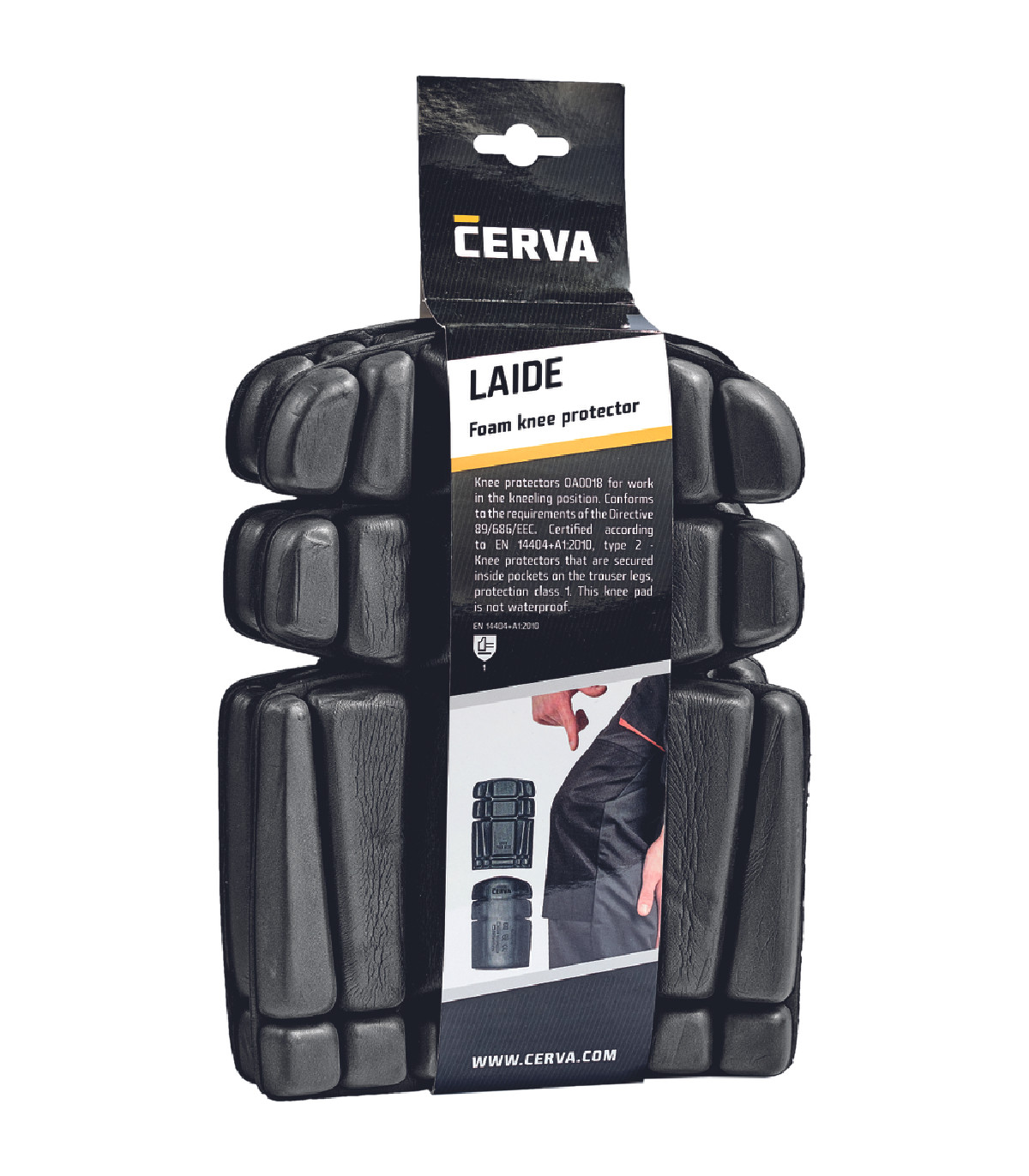 Επιγονατίδες εσωτερικές για παντελόνι εργασίας Laide μαύρες