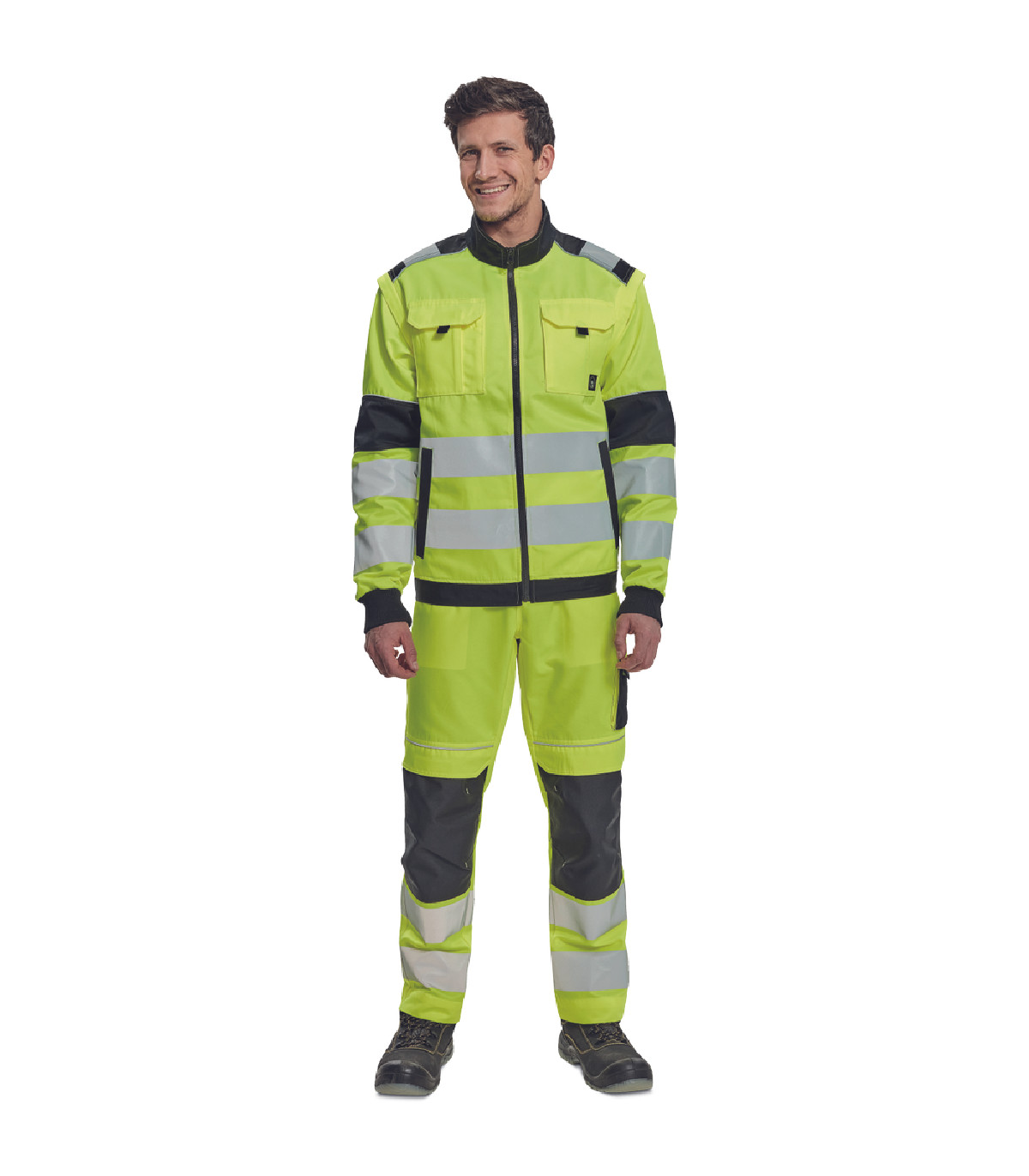 ΜΠΟΥΦΑΝ ΕΡΓΑΣΙΑΣ MAX VIVO 2σε1 ΚΙΤΡΙΝΟ ΥΨΗΛΗΣ ΕΥΚΡΙΝΕΙΑΣ 65%poly-35%cott, 250 g/m² No 52/L