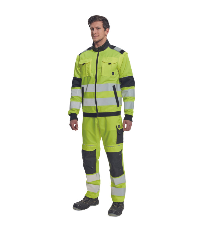 ΜΠΟΥΦΑΝ ΕΡΓΑΣΙΑΣ MAX VIVO 2σε1 ΚΙΤΡΙΝΟ ΥΨΗΛΗΣ ΕΥΚΡΙΝΕΙΑΣ 65%poly-35%cott, 250 g/m² No 56/XL