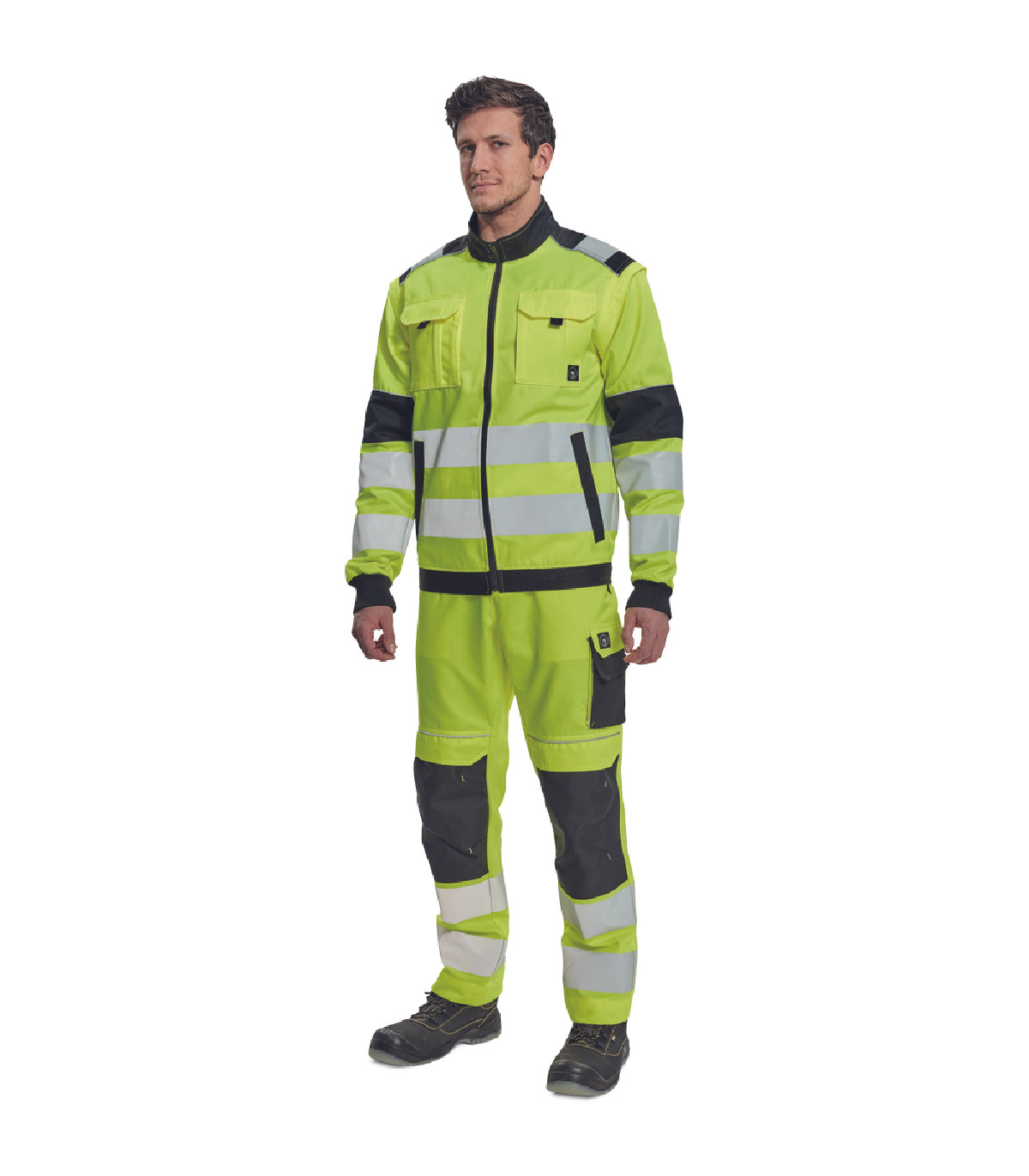 ΜΠΟΥΦΑΝ ΕΡΓΑΣΙΑΣ MAX VIVO 2σε1 ΚΙΤΡΙΝΟ ΥΨΗΛΗΣ ΕΥΚΡΙΝΕΙΑΣ 65%poly-35%cott, 250 g/m² No 56/XL