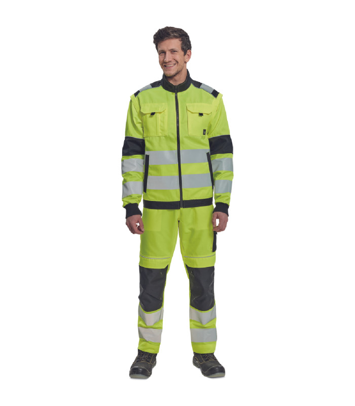 ΜΠΟΥΦΑΝ ΕΡΓΑΣΙΑΣ MAX VIVO 2σε1 ΚΙΤΡΙΝΟ ΥΨΗΛΗΣ ΕΥΚΡΙΝΕΙΑΣ 65%poly-35%cott, 250 g/m² No 56/XL