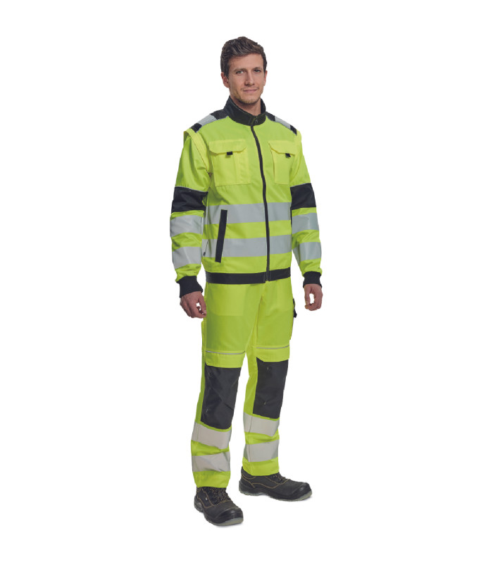 ΜΠΟΥΦΑΝ ΕΡΓΑΣΙΑΣ MAX VIVO 2σε1 ΚΙΤΡΙΝΟ ΥΨΗΛΗΣ ΕΥΚΡΙΝΕΙΑΣ 65%poly-35%cott, 250 g/m² No 56/XL