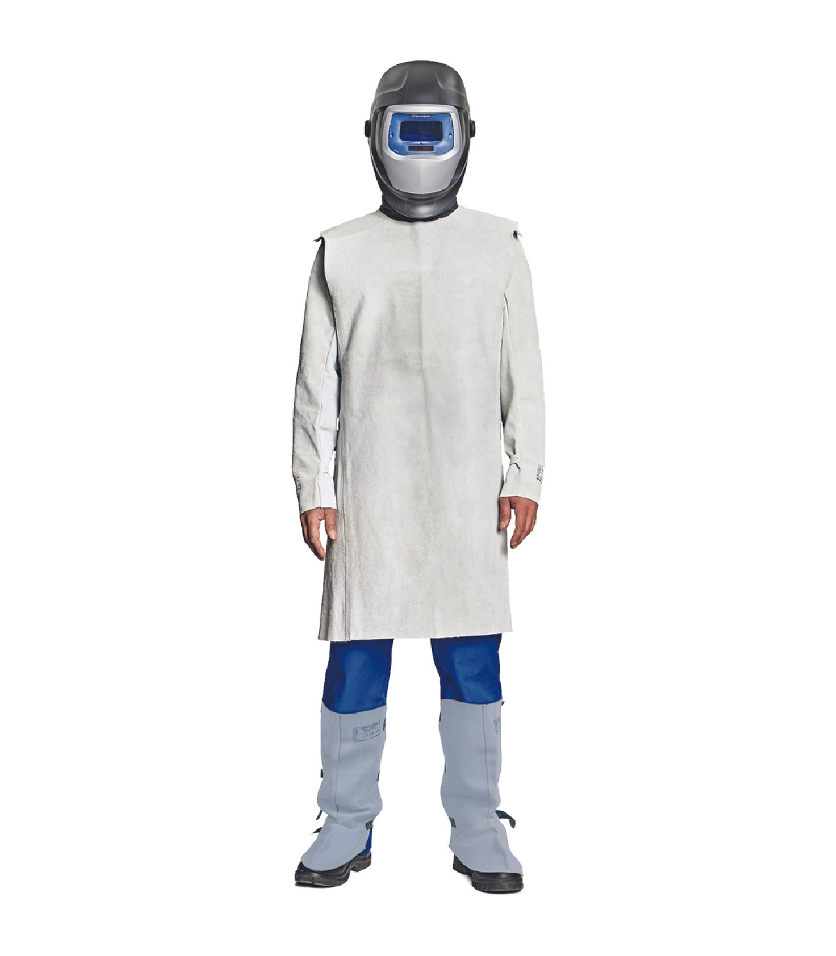 Γκέτες συγκόλλησης με ιμάντες στερέωσης γκρι (σετ 2τεμ.)