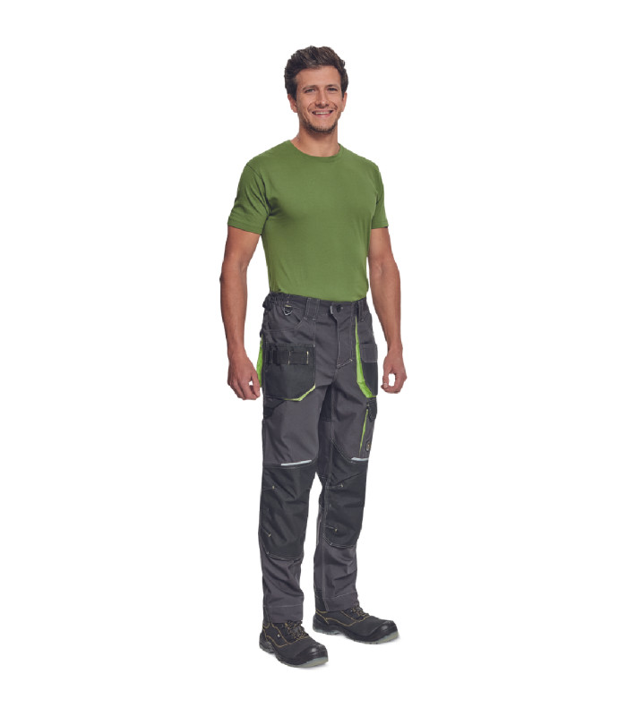 ΠΑΝΤΕΛΟΝΙ ΕΡΓΑΣΙΑΣ GREENDALE ΑΝΘΡΑΚΙ/ΛΑΙΜ 65%poly-35%cott, 270 g/m² No 64/3XL