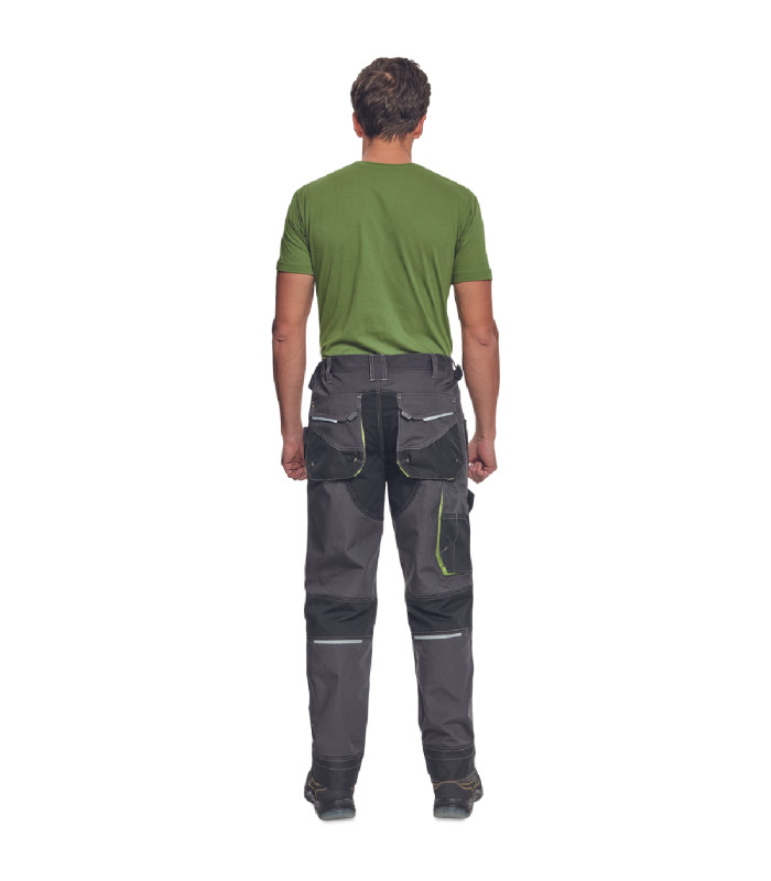 ΠΑΝΤΕΛΟΝΙ ΕΡΓΑΣΙΑΣ GREENDALE ΑΝΘΡΑΚΙ/ΛΑΙΜ 65%poly-35%cott, 270 g/m² No 64/3XL