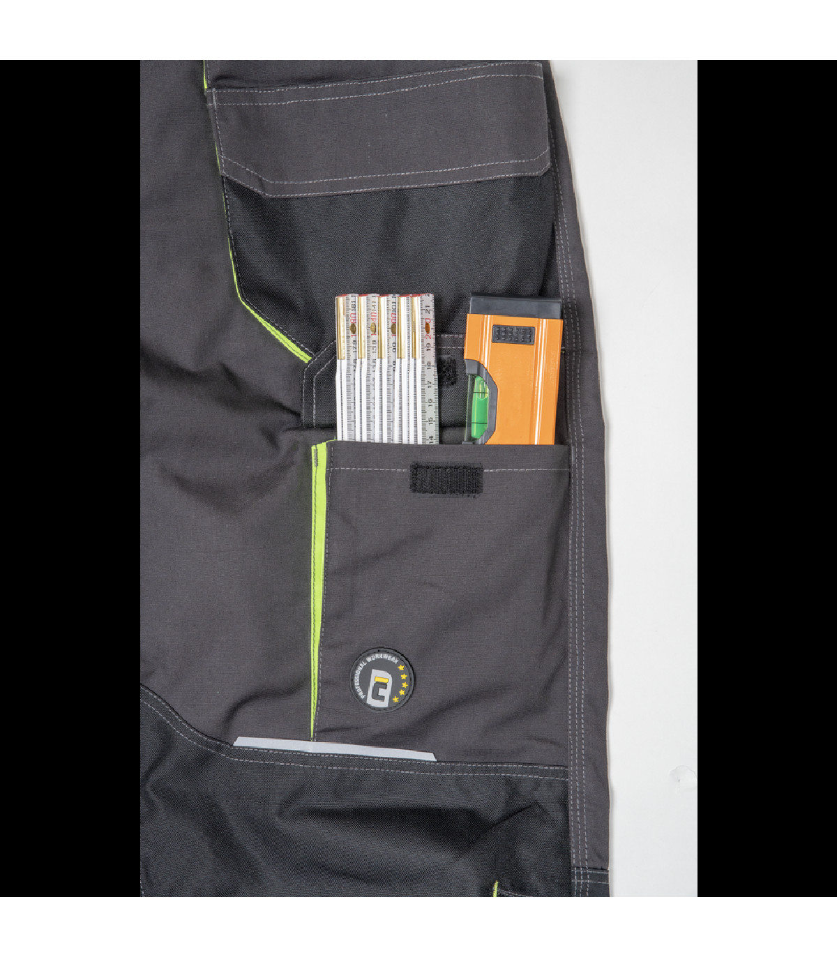 ΠΑΝΤΕΛΟΝΙ ΕΡΓΑΣΙΑΣ GREENDALE ΑΝΘΡΑΚΙ/ΛΑΙΜ 65%poly-35%cott, 270 g/m² No 64/3XL