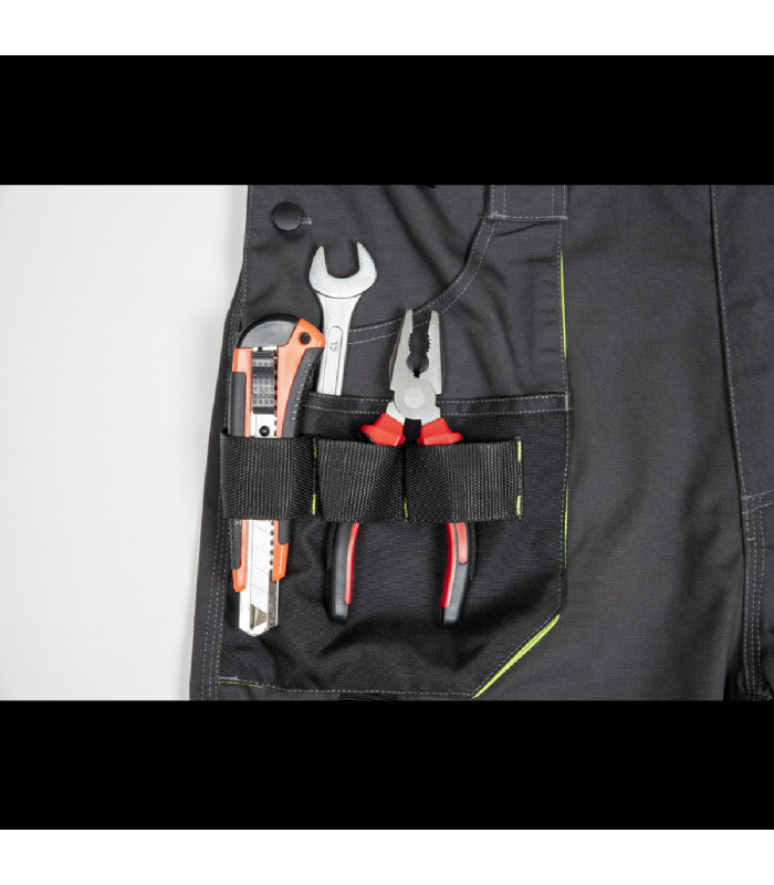 ΠΑΝΤΕΛΟΝΙ ΕΡΓΑΣΙΑΣ GREENDALE ΑΝΘΡΑΚΙ/ΛΑΙΜ 65%poly-35%cott, 270 g/m² No 64/3XL