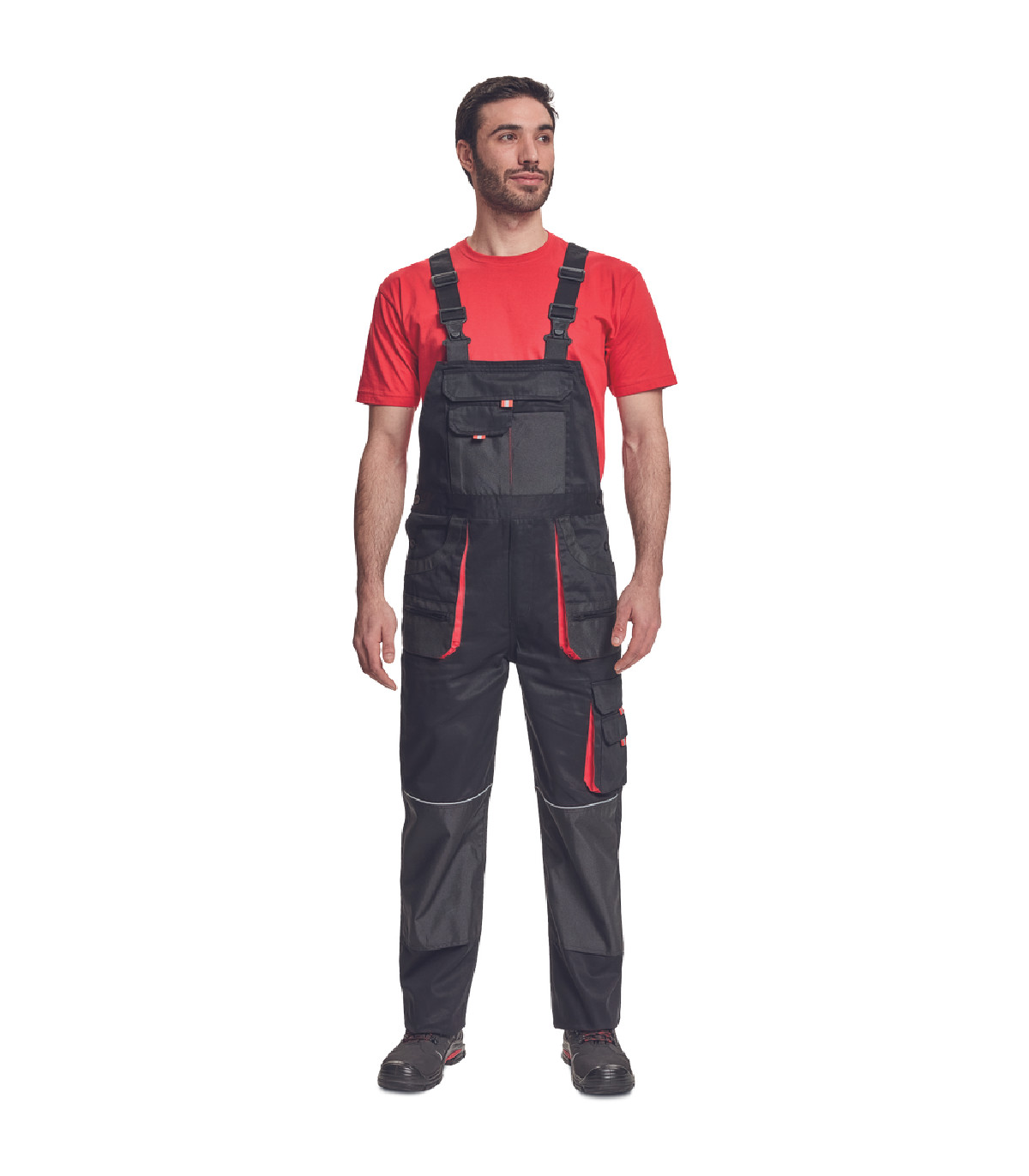 ΦΟΡΜΑ ΕΡΓΑΣΙΑΣ ΜΕ ΤΙΡΑΝΤΕΣ FF HANS ΜΑΥΡΟ/ΑΝΘΡΑΚΙ 100% cotton, 235 g/m² No 64/3XL