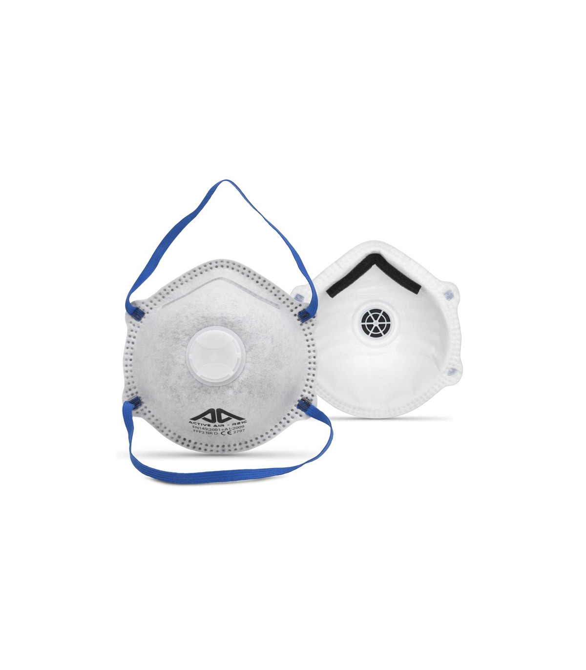 Μάσκα FFP2 NR ενεργού άνθρακα με βαλβίδα AIR R21C