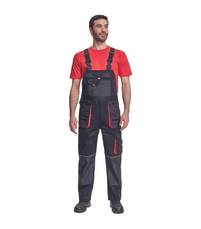 ΦΟΡΜΑ ΕΡΓΑΣΙΑΣ ΜΕ ΤΙΡΑΝΤΕΣ FF HANS ΜΑΥΡΟ/ΑΝΘΡΑΚΙ 100% cotton, 235 g/m² No 48/M