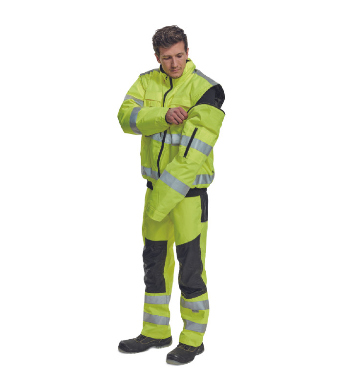 ΜΠΟΥΦΑΝ ΕΡΓΑΣΙΑΣ ΑΔΙΑΒΡΟΧΟ ΨΥΧΟΥΣ CLOVELLY ΚΙΤΡΙΝΟ ΥΨΗΛΗΣ ΕΥΚΡΙΝΕΙΑΣ POLY/PU 160 g/m² XXL