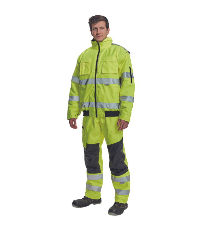 ΜΠΟΥΦΑΝ ΕΡΓΑΣΙΑΣ ΑΔΙΑΒΡΟΧΟ ΨΥΧΟΥΣ CLOVELLY ΚΙΤΡΙΝΟ ΥΨΗΛΗΣ ΕΥΚΡΙΝΕΙΑΣ POLY/PU 160 g/m² XXL