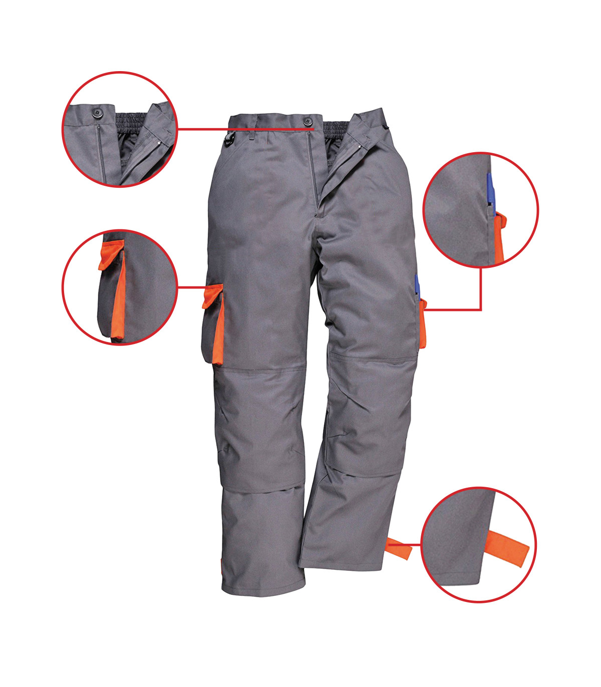 GTC Παντελόνι Εργασίας Hercules Γκρι Νο.4XL