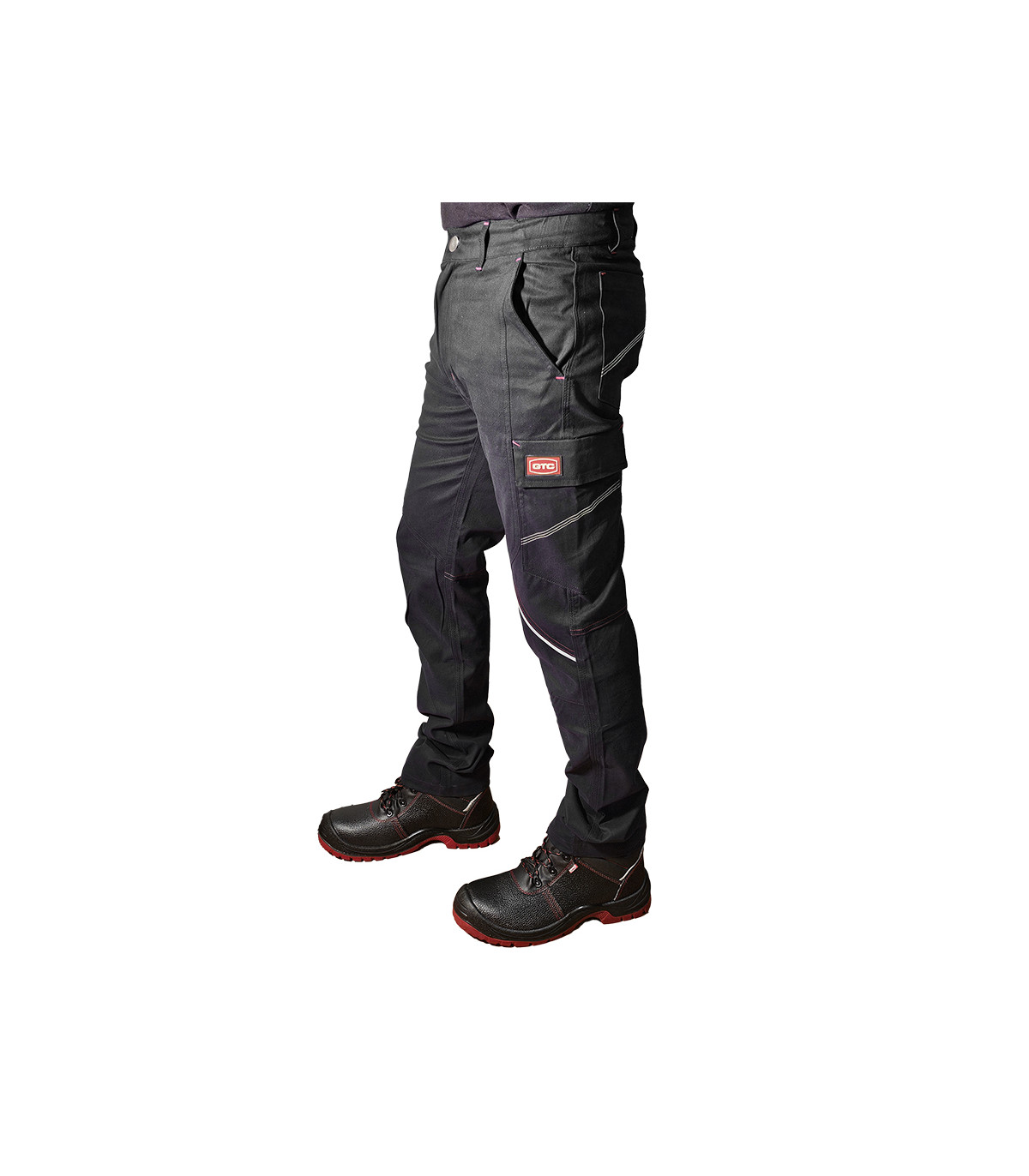 GTC Παντελόνι Εργασίας Theseus Stretch με ελαστίνη Μαύρο No.S