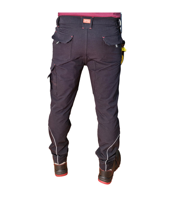 GTC Παντελόνι Εργασίας Hermes Stretch με ελαστίνη Μαύρο No.3XL