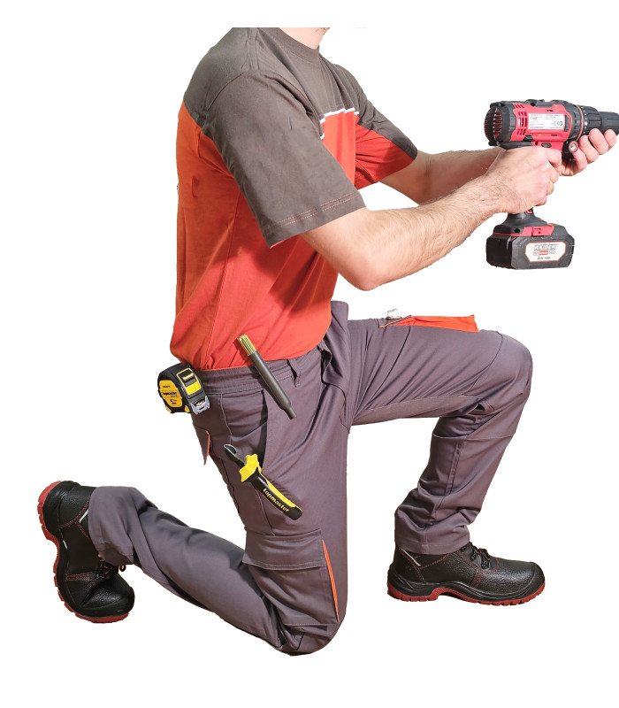 GTC Παντελόνι Εργασίας Hercules Γκρι Νο.XL