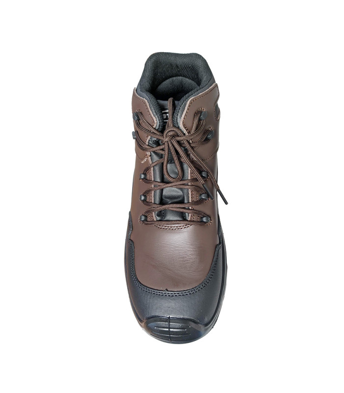 Μποτάκι Εργασίας Priamus High Non-metal No40 S3 SRC 0% Καφέ-Μαύρο