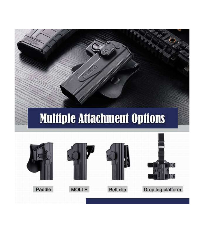 AMOMAX GLOCK 17/22/31 HOLSTER BADDLE