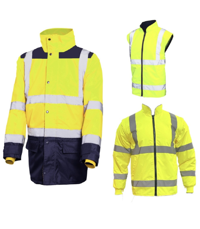 Μπουφάν εργασίας Astral ανακλαστικό κίτρινο-μπλε 5σε1 L