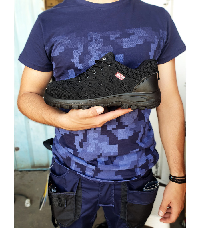 Παπούτσι αθλητικό μαύρο City Νο37 με διαπνέον ύφασμα