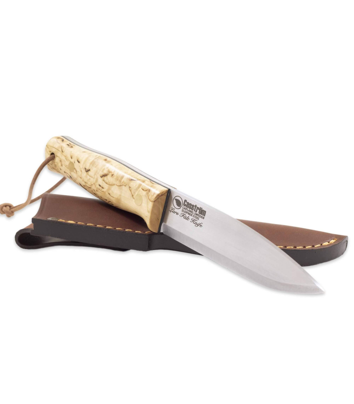 Casstrom Lars Falt Knife Curly Birch Carbon Steel