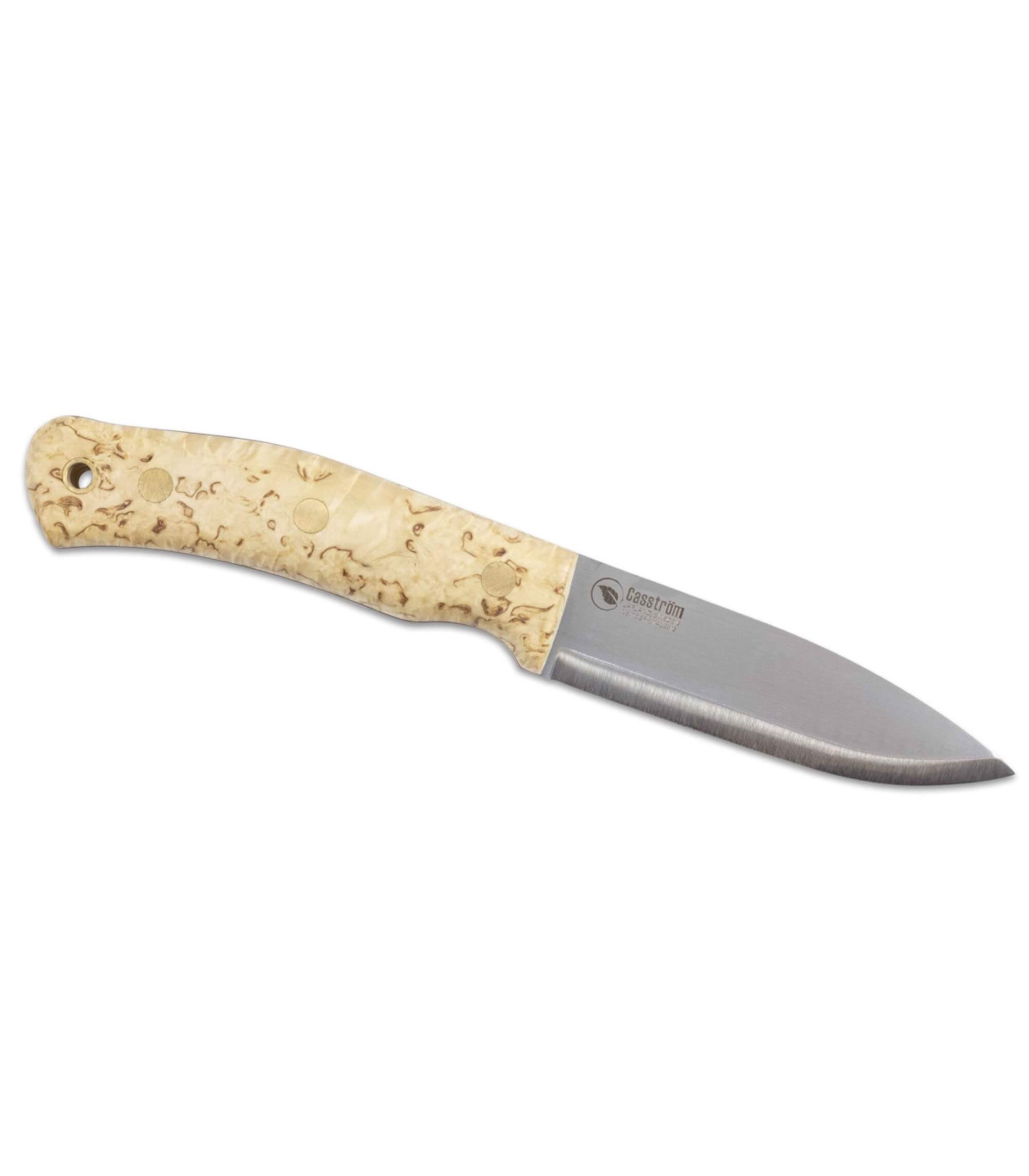 Casstrom No.10 Swedish Forest Knive Curly Birch Stainless Steel