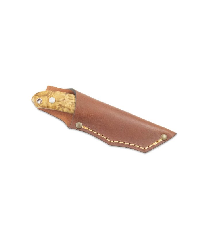 Casstrom Safari Mini Hunter Stabilised Curly Birch Stainless Steel
