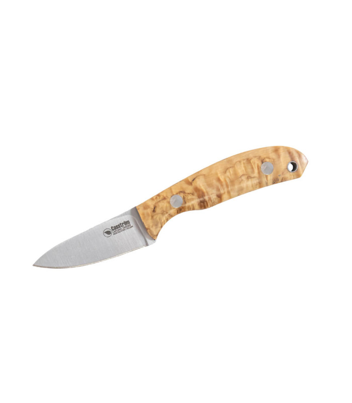 Casstrom Safari Mini Hunter Stabilised Curly Birch Stainless Steel