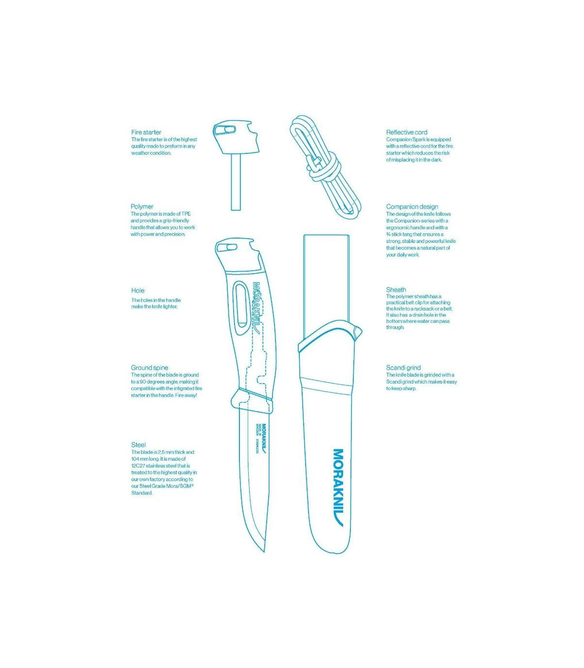 Morakniv Companion Spark Μαύρο