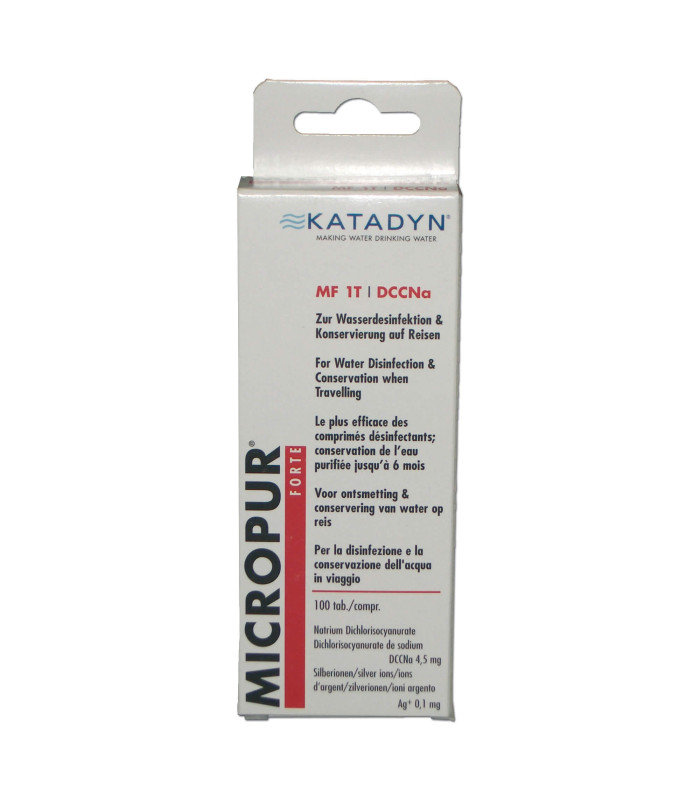 Ταμπλέτες καθαρισμού νερού Katadyn Micropur Forte 100 τεμ.