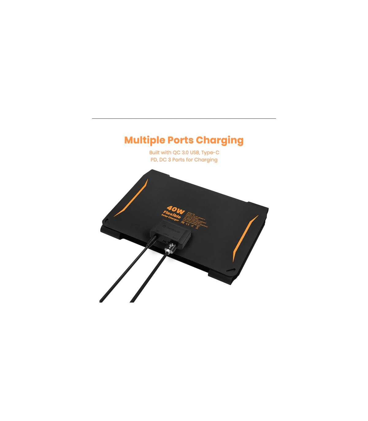 Ηλιακό Πάνελ 40 Watt Flex Solar φορητό